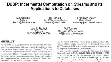 DBSP in ACM SIGMOD Research Highlights