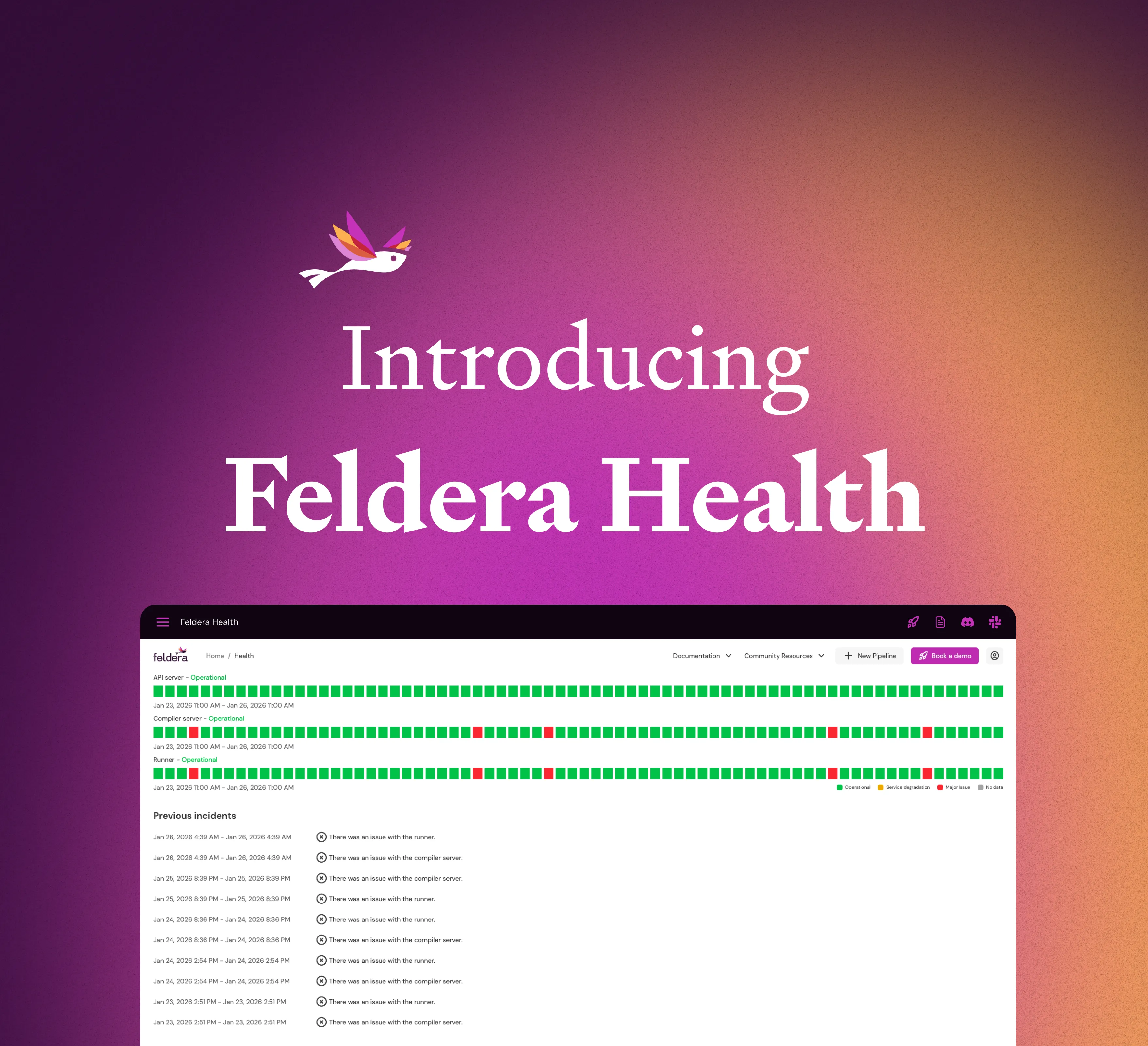 Introducing Feldera Health