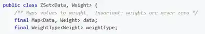 Implementing Z-sets