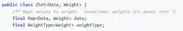 Implementing Z-sets